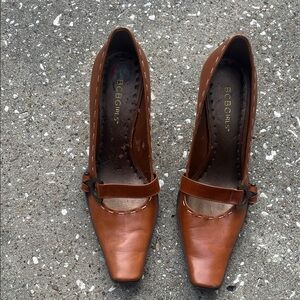 BCBGirls Tan Leather Heels